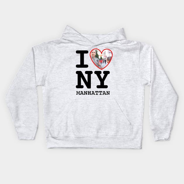 Steve Spiros Thinks This Place Looks Like New York Manhattan! Kids Hoodie by whatsupnerds